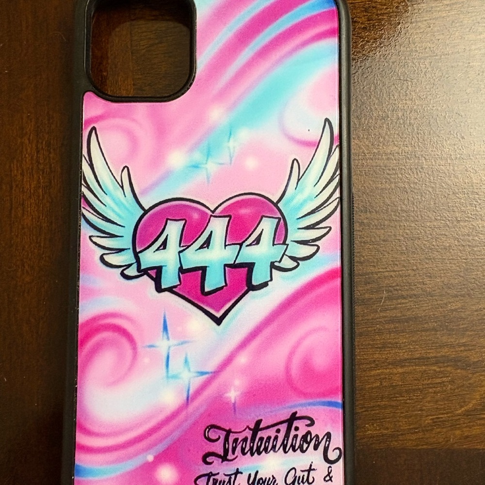 Pink Heart Winged Phone Case